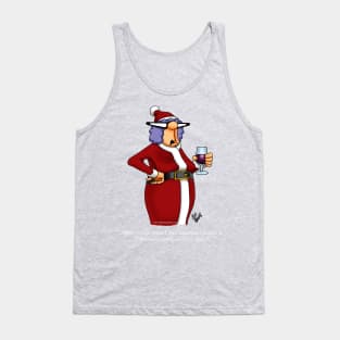 Funny Spectickles Christmas Wine Cartoon Tank Top